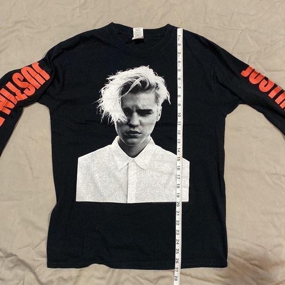 Justin Bieber Purpose Tour 2016 concert reprint long sleeve tshirt size medium - Picture 8 of 11